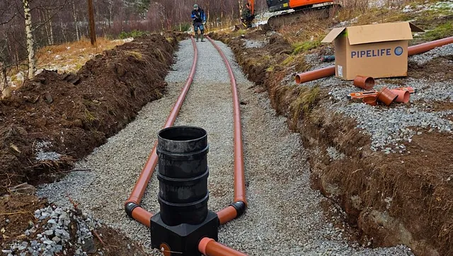 Slamavskiller med infiltrasjonsanlegg